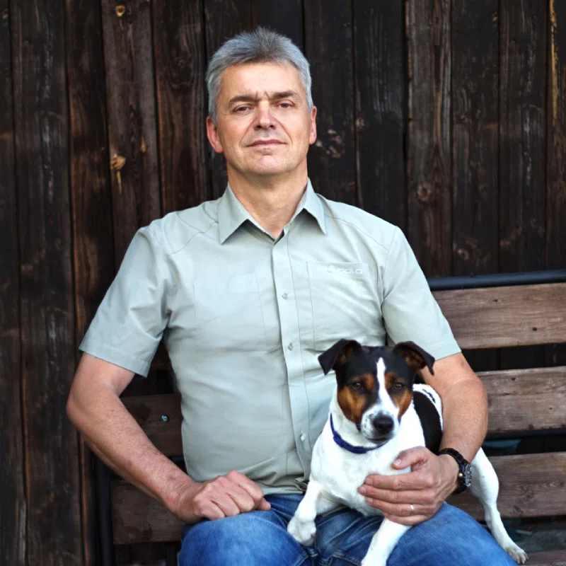 Jürgen mit dem Hund